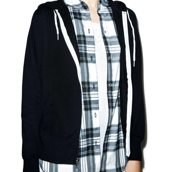 JET by John Eshaya Black Layered Shirt Size M/L - Picture 4 of 8